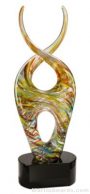 14 1/2 inch Color Twist Art Glass