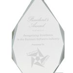 10.5″ Crystal Diamond on Clear Pedestal Base