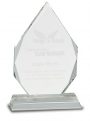 7″ Crystal Diamond on Clear Pedestal Base