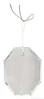 3 1/2 inch Crystal Octagon Ornament