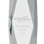 12″ Clear Crystal Facet Tower