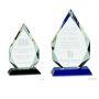 Diamond Crystal on Black or Blue Pedestal Base