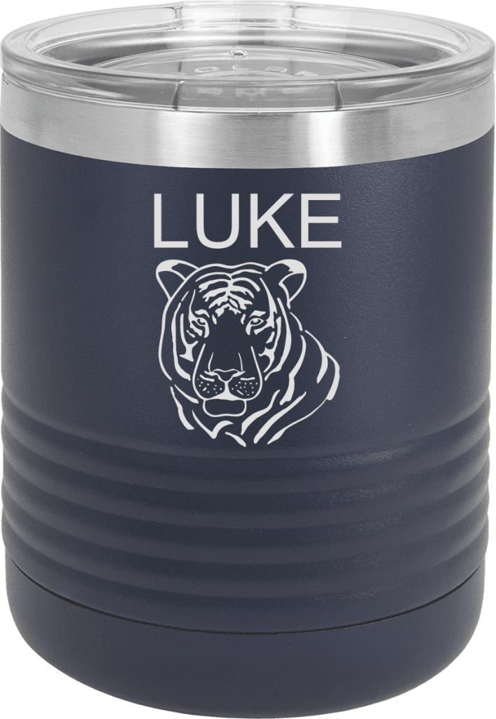Polar Camel 10oz laser engraved Personalized stainless steel vacuum insulated tumbler clear lid 13 MA6090