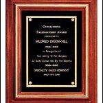 Plaque – Solid Walnut Frame Plaques with Gold Trim and Black Velour