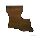 Louisiana State Shaped Plaque 1