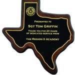 Texas State Shaped Plaque