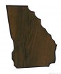Georgia State Shaped Plaque 1