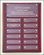 Rosewood Perp. Plaque with Acrylic
