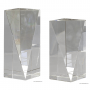 Triangle front pillar Crystal Award