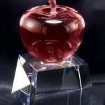 CRYSTAL RED APPLE ON BAS