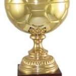 Trophy Cup – 15-1/4″ Gold Soccer 1