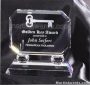 Crystal Glass Awards – 6″ x 5 1/2″ Prism Optical Crystal 1