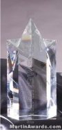 Crystal Glass Awards – 4 1/4″ x 8″ Genuine Prism Optical Crystal 1