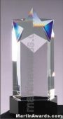3 1/2″ x 8 1/4″ Genuine Prism Optical Crystal With Black Base Glass Awards 1