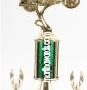 Green Single Column Road Motorcycle With 2 Eagles Trophy 1