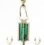 Green Single Column Female Softball With 2 Eagles Trophy 1