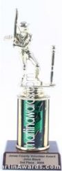 Green Single Column Male T-Ball Trophy 1