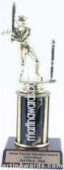 Black Single Column Male T-Ball Trophy 1