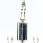 Black Single Column Female Basketball With 2 Eagles Trophy 1