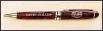 Red Marble Pen with Gold Trim 1
