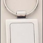 Rectangle Shape Silver Key Rings 1