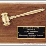 Plaque – Gavel Plaques with Antique Bronze Gavel 1
