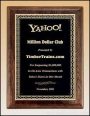 Plaque – Walnut Piano Finish Plaques with Link Design Border Plate 1