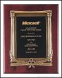 Plaque – Rosewood Piano Finish Plaques with Antique Bronze Frame Border 1