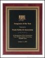Plaque – Rosewood Piano-Finish Plaques with Wood Inlay Border 1