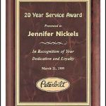 Plaque – Cherry Finish Plaques with Ruby Marble Design Plate 1