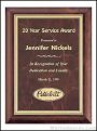 Plaque – Cherry Finish Plaques with Ruby Marble Design Plate 1