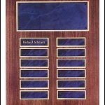 Plaque – American Walnut Perpetual Plaques with Sapphire Marble Finish 1