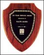 Plaque – American Walnut Plaque Shield Shape 1
