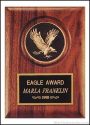 Plaque – Walnut Stained Plaques with Cast Eagle Medallion 1