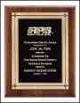 Plaque – Solid American Walnut Plaque w/Phoenix Frame Castings 1