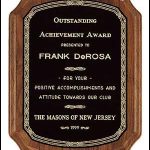 Plaque – Solid American Walnut Plaque Coventry Style 1