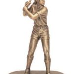 Female Softball Gold Resin Trophies 1