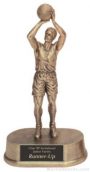 Male Basketball Gold Resin Trophy 1