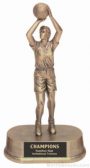 Female Basketball Gold Resin Trophy 1