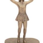 Cheerleader Gold Resin Trophy 1