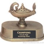 Lamp Of Knowledge Gold Resin Trophies 1