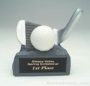 White/Silver Baseball On Base Gold Resin Trophy 1