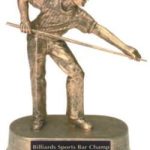 Male Pool Gold Resin Trophy 1