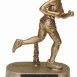 Female Track Gold Resin Trophies 1