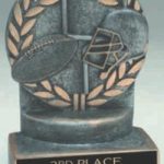 Football Wreath Resin Trophy 1