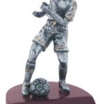 Male Soccer Silver Resin Trophy 1