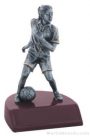 Female Soccer Silver Resin Trophy 1