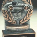 Pinewood Derby Wreath Resin Trophy 1