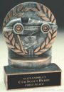 Pinewood Derby Wreath Resin Trophy 1
