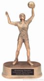 Female Volleyball Gold Resin Trophy 1